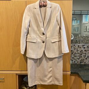 Ann Taylor Cream Blazer and Dress Set